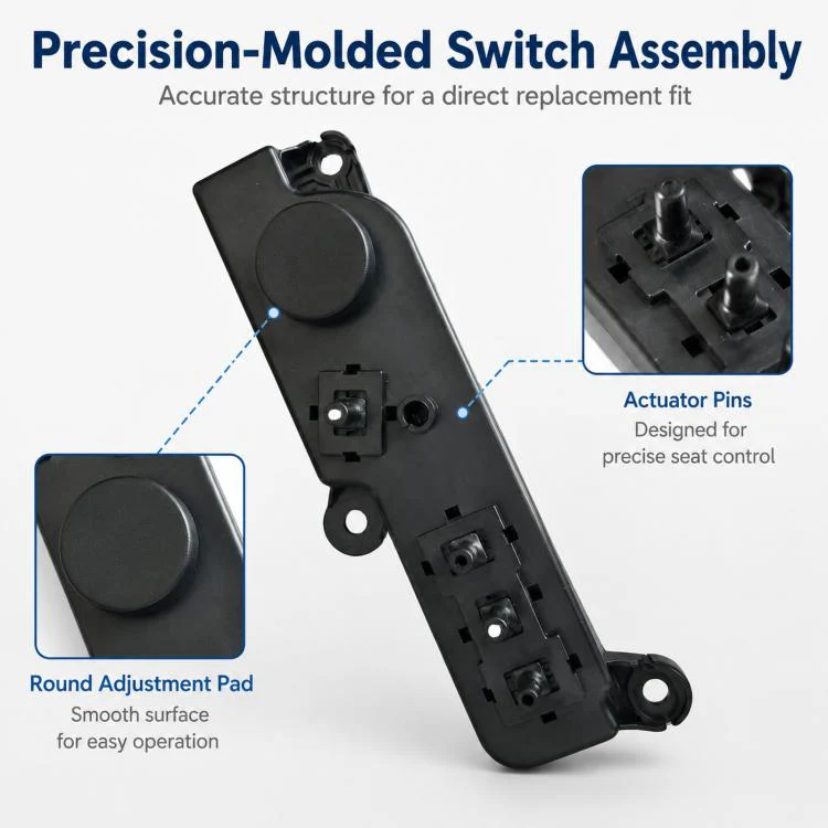 For 2021-2023 Tesla Model 3 / Y Seat Adjustment Switch Assembly 1098529-00-F / 1098530-00-F(Right) - Image 3
