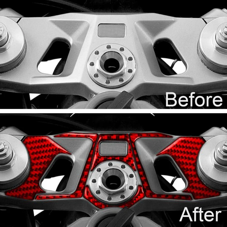 For 2021-2024 Aprilia RS 660 6pcs /Set Car Interior Decoration Sticker(Red) - Image 5