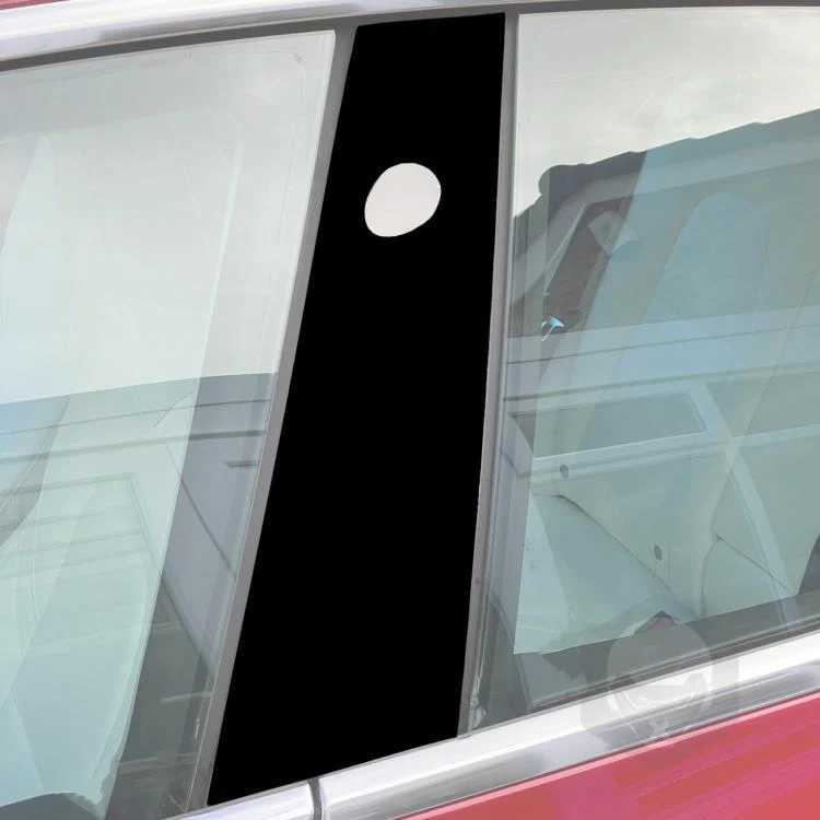 For 2023-2024 Tesla Model 3 2pcs /Set B-pillar Decorative Sticker for Left and Right Drive(黑色) - Image 6