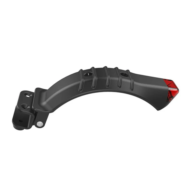 For 5 inch / 5.5 inch / 6.5 inch Electric Scooter Carbon Fiber Aluminum Alloy Rear Fender with LED Tail Light(Black) - Image 4