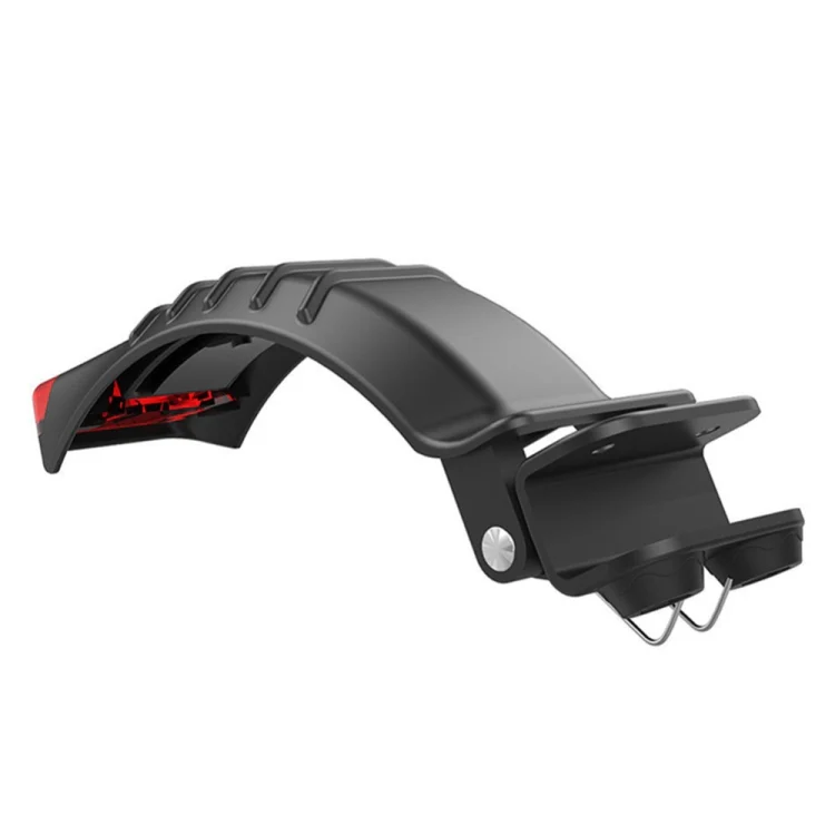 For 5 inch / 5.5 inch / 6.5 inch Electric Scooter Carbon Fiber Aluminum Alloy Rear Fender with LED Tail Light(Black) - Image 5
