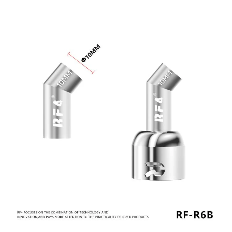 For 861DW / 861Pro Hot Air Gun Rework Station RF4 RF-R6B Angled Air Gun Nozzle Kit Set - Image 2