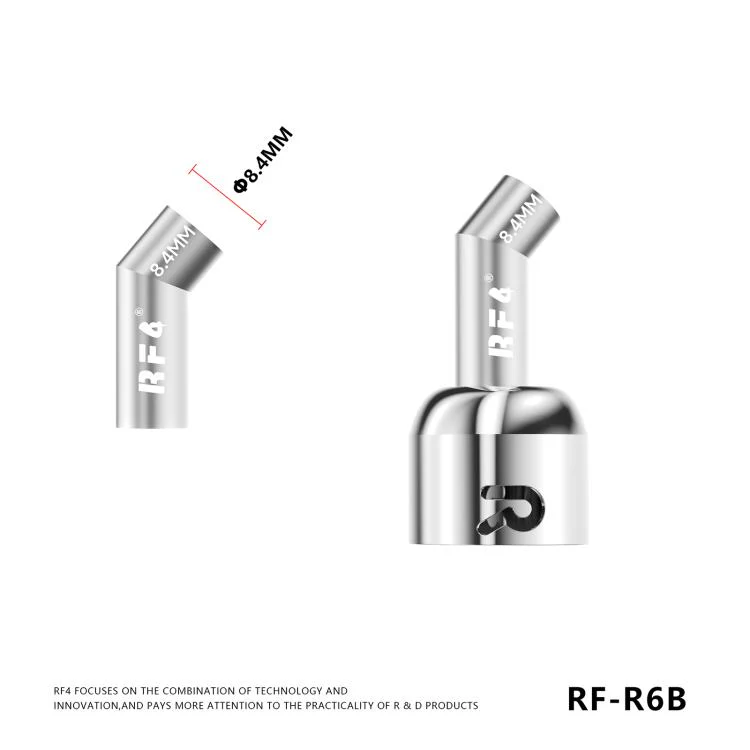 For 861DW / 861Pro Hot Air Gun Rework Station RF4 RF-R6B Angled Air Gun Nozzle Kit Set - Image 6