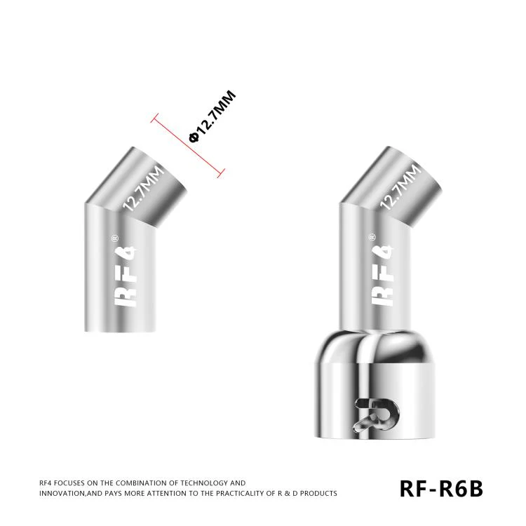 For 861DW / 861Pro Hot Air Gun Rework Station RF4 RF-R6B Angled Air Gun Nozzle Kit Set - Image 7