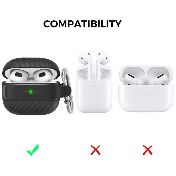 For AirPods 3 AhaStyle PT179 TPU+Silicone Split Protective Case(Blue) - Image 8