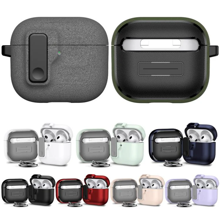 For AirPods 3 Automatic Switch Lock Bluetooth Earphone Shockproof Protective Case(White) - Image 2
