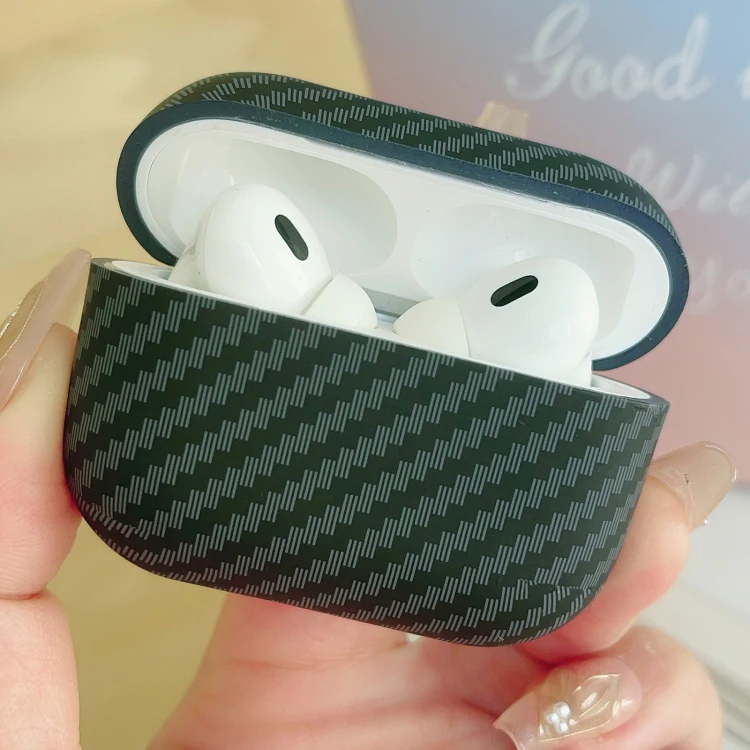 For AirPods 3 Carbon Fiber TPU Frosted Earphone Protective Case(Green) - Image 4