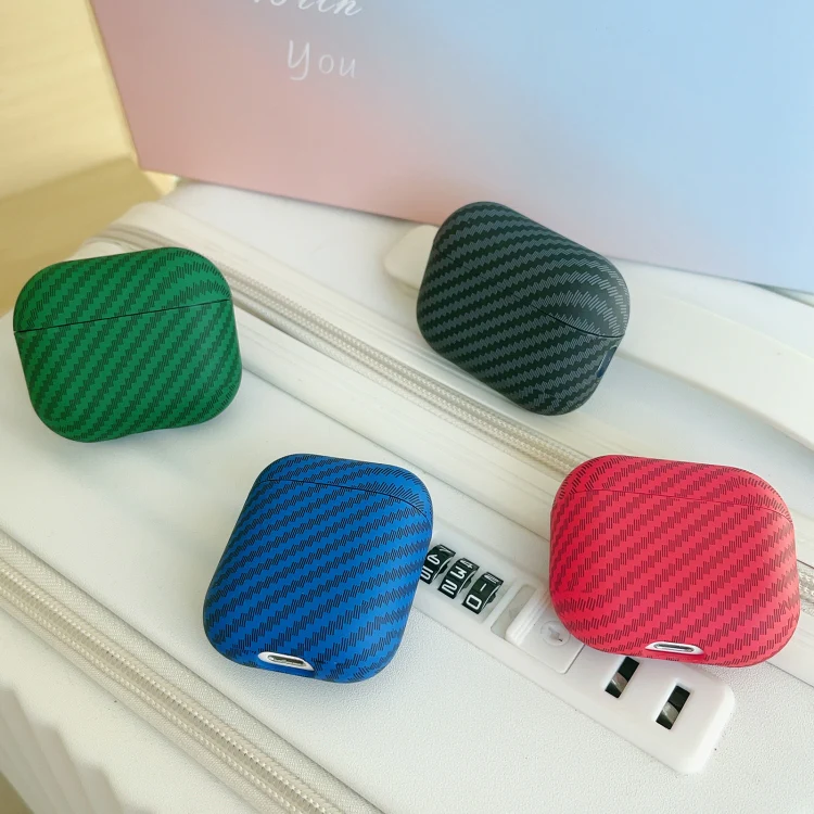 For AirPods 3 Carbon Fiber TPU Frosted Earphone Protective Case(Green) - Image 7