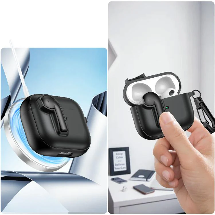 For AirPods 3 Colorful Lock Earphones Protective Case(Green) - Image 4