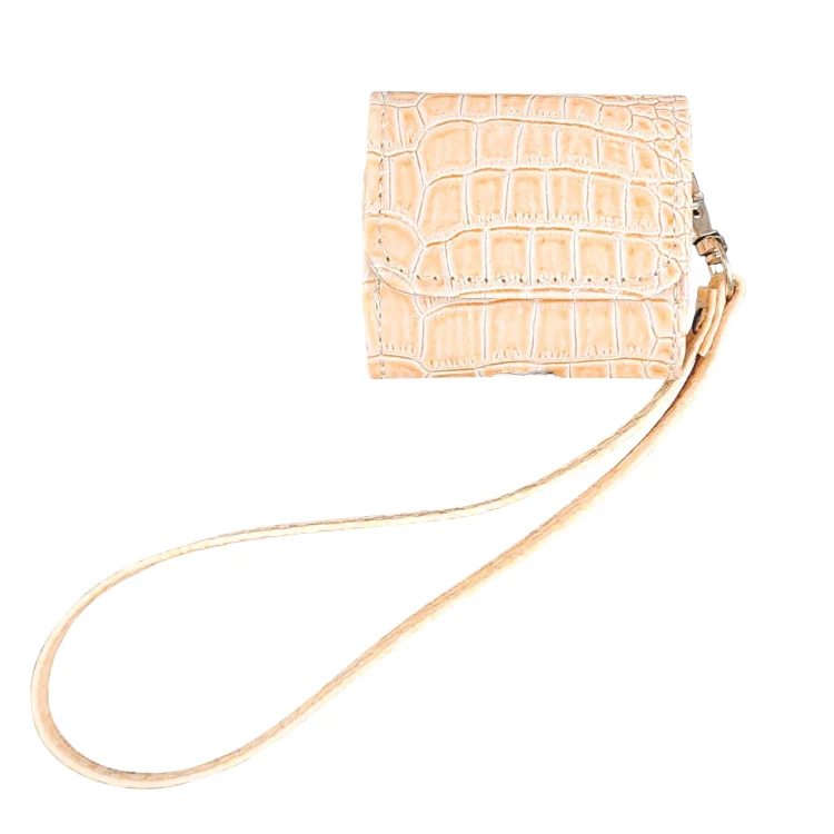 For AirPods 3 Crocodile Texture Earphones Protective Case(Light Yellow)