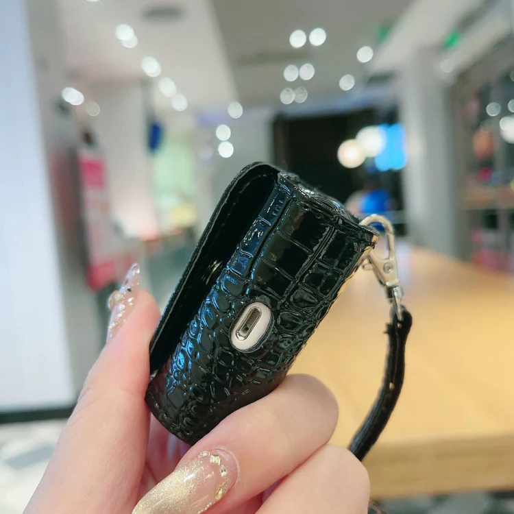 For AirPods 3 Crocodile Texture Earphones Protective Case(Silver) - Image 4