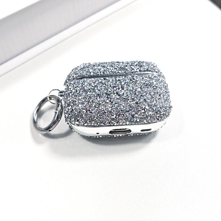 For AirPods 3 Electroplating Glitter Diamond Wireless Earphone Protective Case(Silver) - Image 3