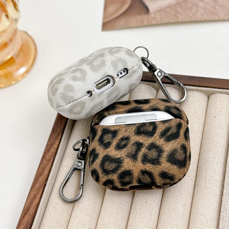 For AirPods 3 Leopard Texture Wireless Earphone PC Case(Pink) - Image 4