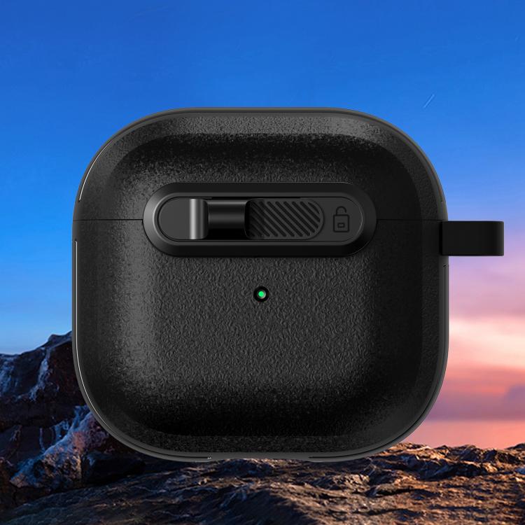 For AirPods 3 Starry Texture Lock Buckle Shockproof Earphones Case(Black) - Image 2