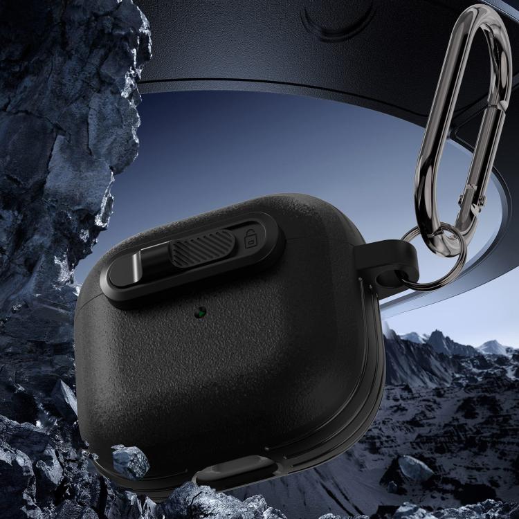 For AirPods 3 Starry Texture Lock Buckle Shockproof Earphones Case(Black) - Image 7