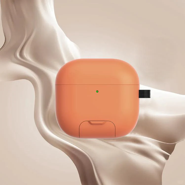 For AirPods 4 ANC Galaxy Dual Magnetic Earphone Protective Case(Orange)