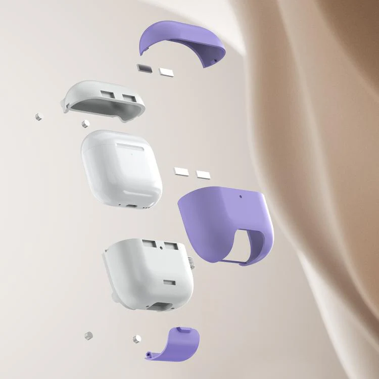 For AirPods 4 ANC Galaxy Dual Magnetic Earphone Protective Case(Orange) - Image 4