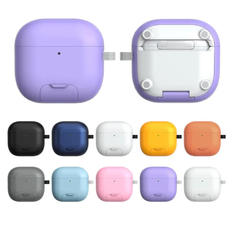 For AirPods 4 ANC Galaxy Dual Magnetic Earphone Protective Case(White Black) - Image 2