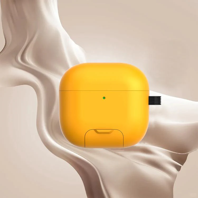 For AirPods 4 ANC Galaxy Dual Magnetic Earphone Protective Case(Yellow)