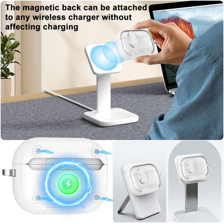 For AirPods 4 XDcase Starlink Series Magnetic Earphone Case with Holder & Security Lock(Blue) - Image 5