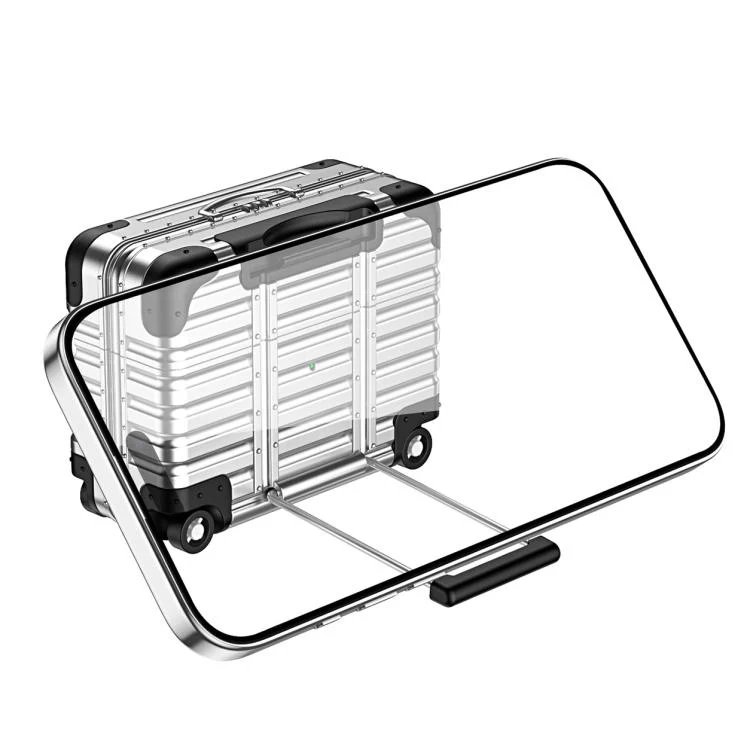 For AirPods Pro 2 / 1 XDcase Suitcase Design PC Hybrid TPU Earphone Case with Holder(Silver) - Image 3
