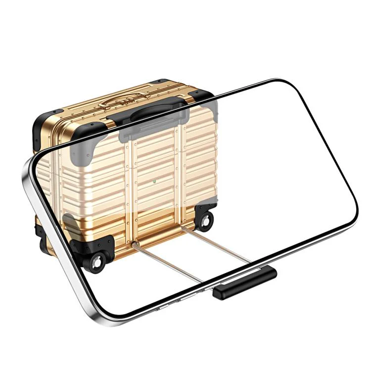 For AirPods Pro 2 / 1 XDcase Suitcase Design PC Hybrid TPU Earphone Case with Holder(Gold) - Image 3