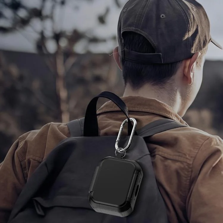 For AirPods Pro 2 Foldable Stand Shockproof Earphone Protective Case with Mirror(Black) - Image 11