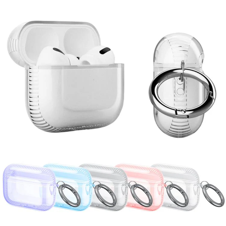 For Airpods Pro 2 Integrated Air-Cushioned Shockproof Full-Coverage Earphone Case(Transparent) - Image 2