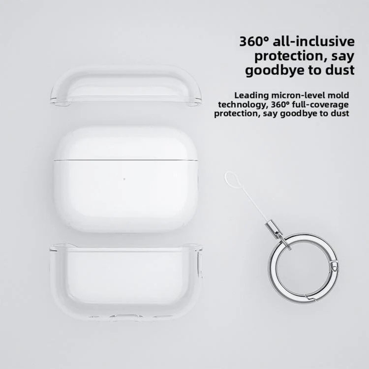 For Airpods Pro 2 Precision-Cut Full-Coverage Shockproof Solid-Color Soft Protective Cover(Black) - Image 3