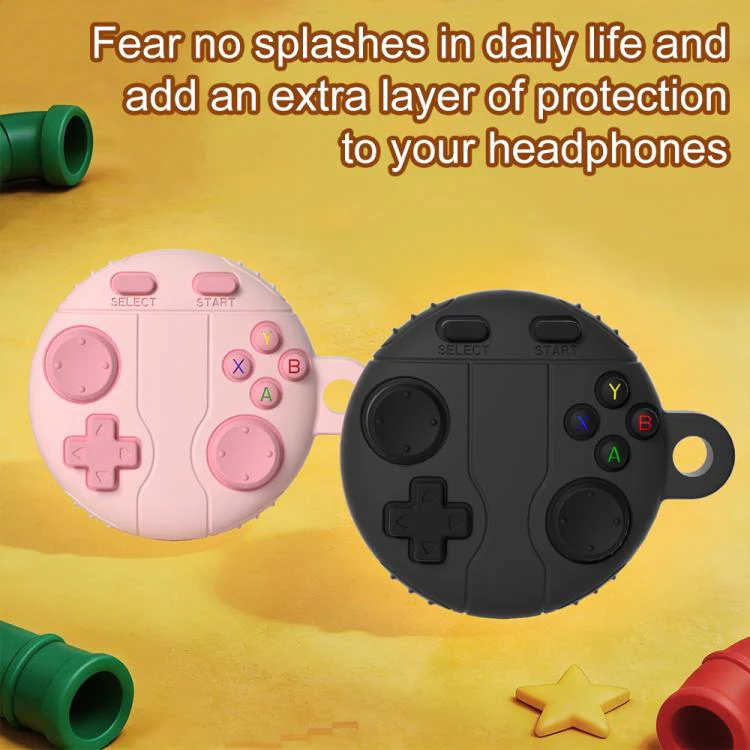 For AirTag 2nd Gen / 1st Gen XDcase Game Console Style Silicone Protective Case with Key Ring(Pink) - Image 6