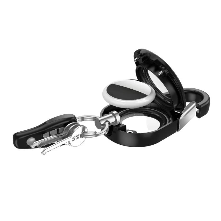For AirTag 2nd Gen / 1st Gen XDcase Outdoor Carabiner Keychain Waterproof Protective Case(Black) - Image 5