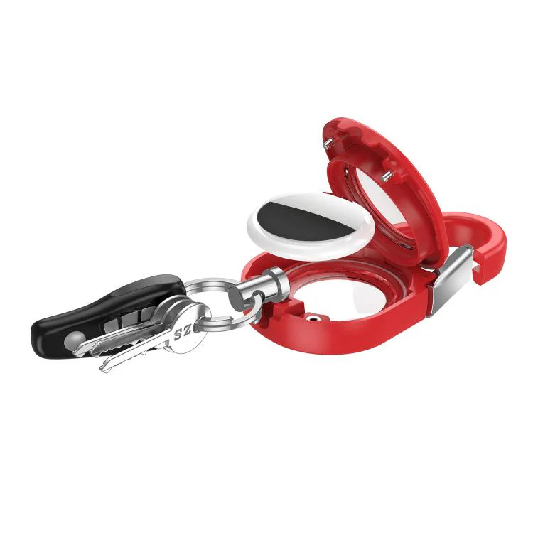 For AirTag 2nd Gen / 1st Gen XDcase Outdoor Carabiner Keychain Waterproof Protective Case(Red) - Image 5