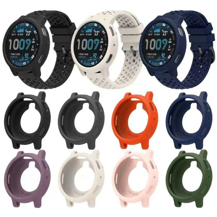 For Amazfit Active Max Silicone Watch Protective Case(Dark Grey) - Image 4