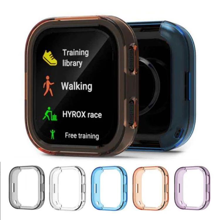For Amazfit Bip Max Candy Color Half Coverage Hollow TPU Watch Protective Case(Transparent) - Image 2