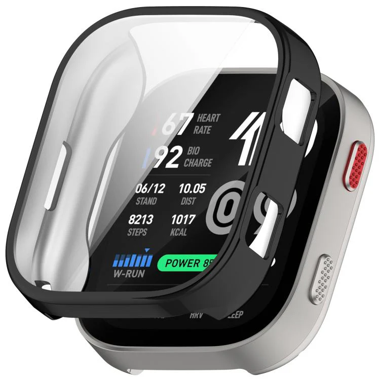 For Amazfit Bip Max Electroplated TPU Full Coverage Watch Protective Case(Black)