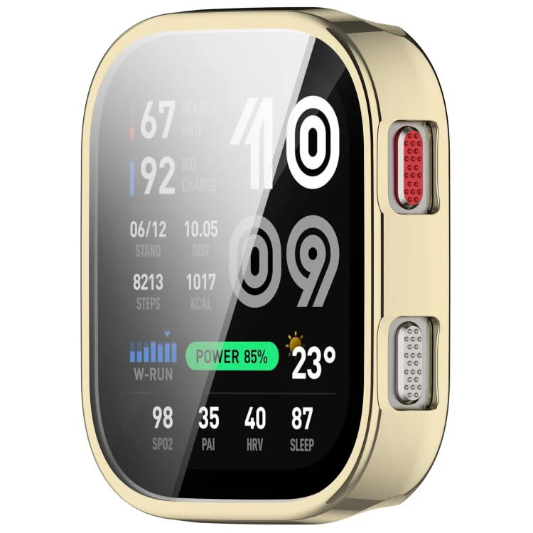 For Amazfit Bip Max Electroplated TPU Full Coverage Watch Protective Case(Light Gold) - Image 2