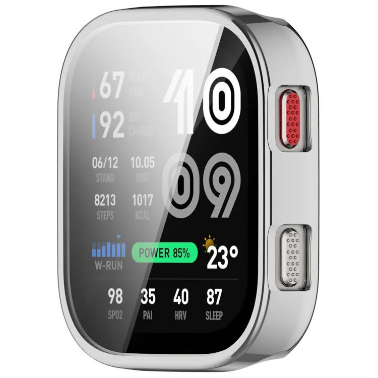 For Amazfit Bip Max Electroplated TPU Full Coverage Watch Protective Case(Silver) - Image 2