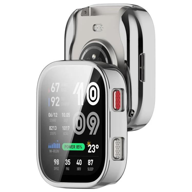 For Amazfit Bip Max Electroplated TPU Full Coverage Watch Protective Case(Silver) - Image 3