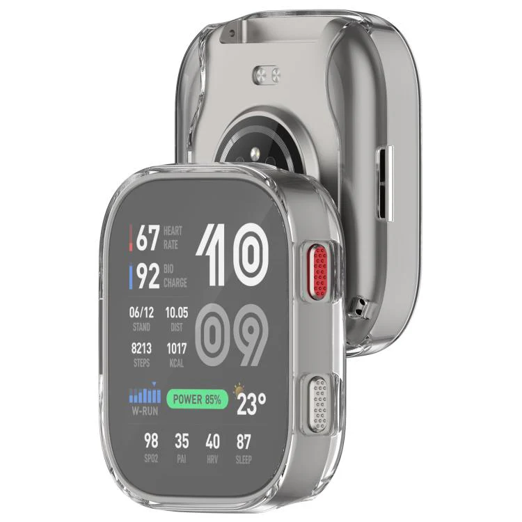 For Amazfit Bip Max Electroplated TPU Full Coverage Watch Protective Case(Transparent) - Image 3