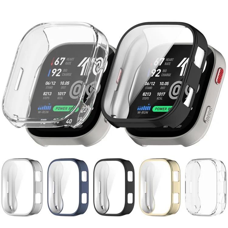 For Amazfit Bip Max Electroplated TPU Full Coverage Watch Protective Case(Transparent) - Image 7