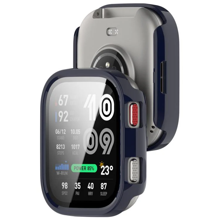 For Amazfit Bip Max Tempered Film Integrated PC Watch Protective Case(Ink Blue) - Image 5