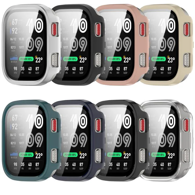 For Amazfit Bip Max Tempered Film Integrated PC Watch Protective Case(Matte Black) - Image 8