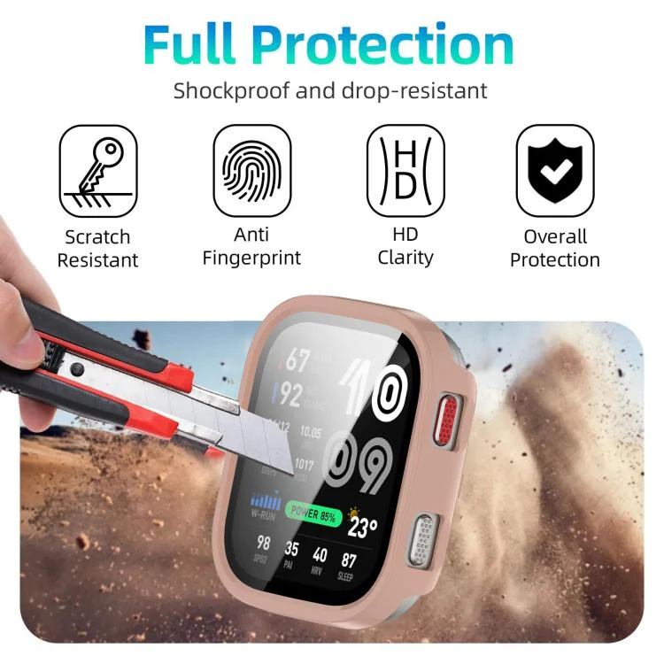 For Amazfit Bip Max xDfind Film Integrated PC Watch Protective Case(Pink) - Image 6