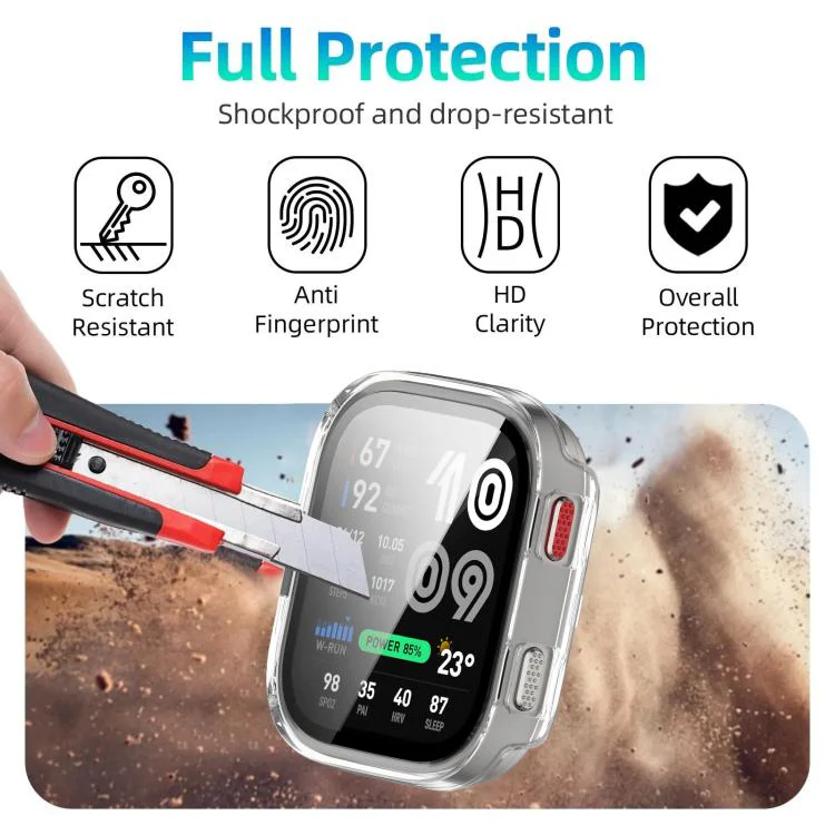 For Amazfit Bip Max xDfind Film Integrated PC Watch Protective Case(Transparent) - Image 6
