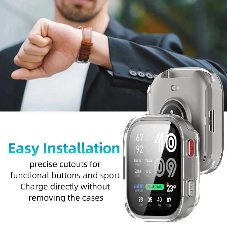 For Amazfit Bip Max xDfind Film Integrated PC Watch Protective Case(Transparent) - Image 7