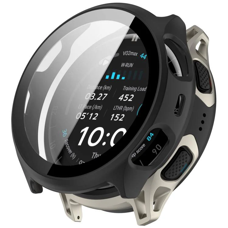 For Amazfit Cheetah 2 Pro / Cheetah 2 Ultra Tempered Film Integrated PC Watch Protective Case(Matte Black)