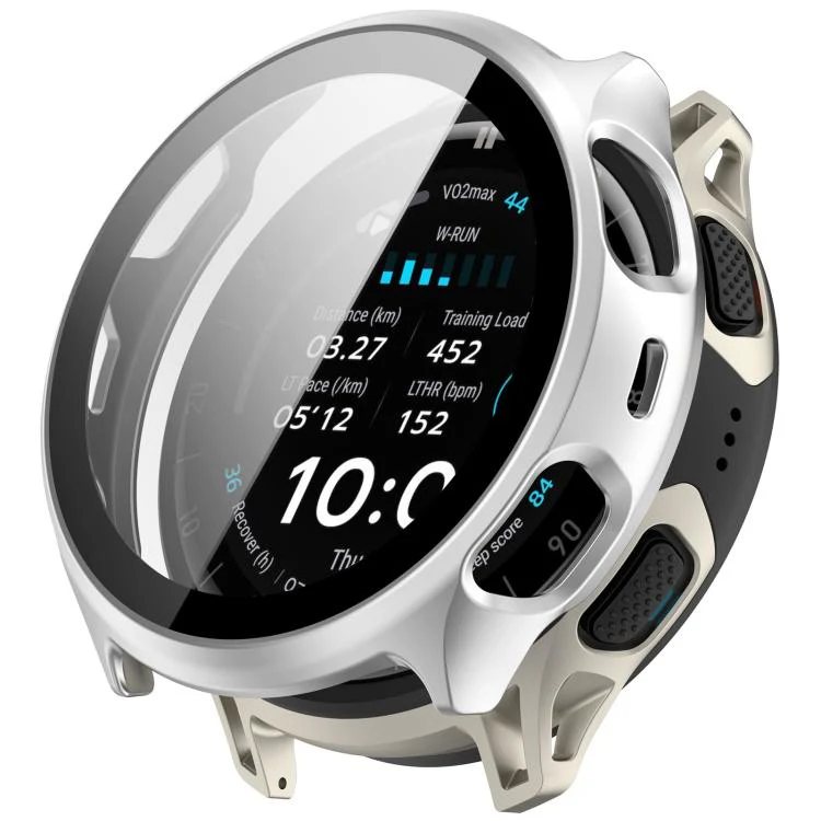 For Amazfit Cheetah 2 Pro  / Cheetah 2 Ultra Tempered Film Integrated PC Watch Protective Case(Matte Silver)