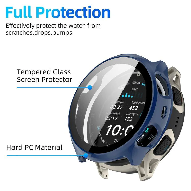 For Amazfit Cheetah 2 Pro / Cheetah 2 Ultra xDfind Film Integrated PC Watch Protective Case(Ink Blue) - Image 3