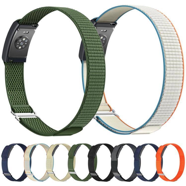 For Amazfit Helio Strap Nylon Hook and Loop Fastener Watch Band Armband(Dark Blue) - Image 4