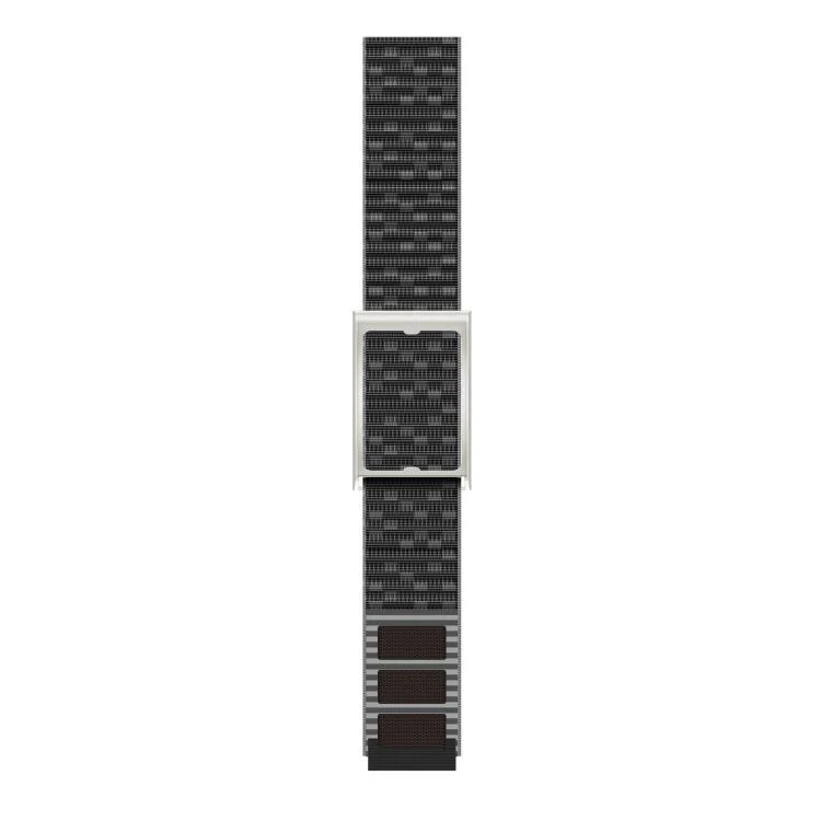 For Amazfit Helio Strap Watch Frame Integrated Nylon Hook and Loop Fastener Watch Band(Black+Silver) - Image 4
